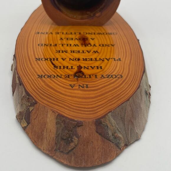 Great Smokey Mtns Wood Vine Planter from Forbidden Caverns Rustic Polished Wall - Picture 5 of 11